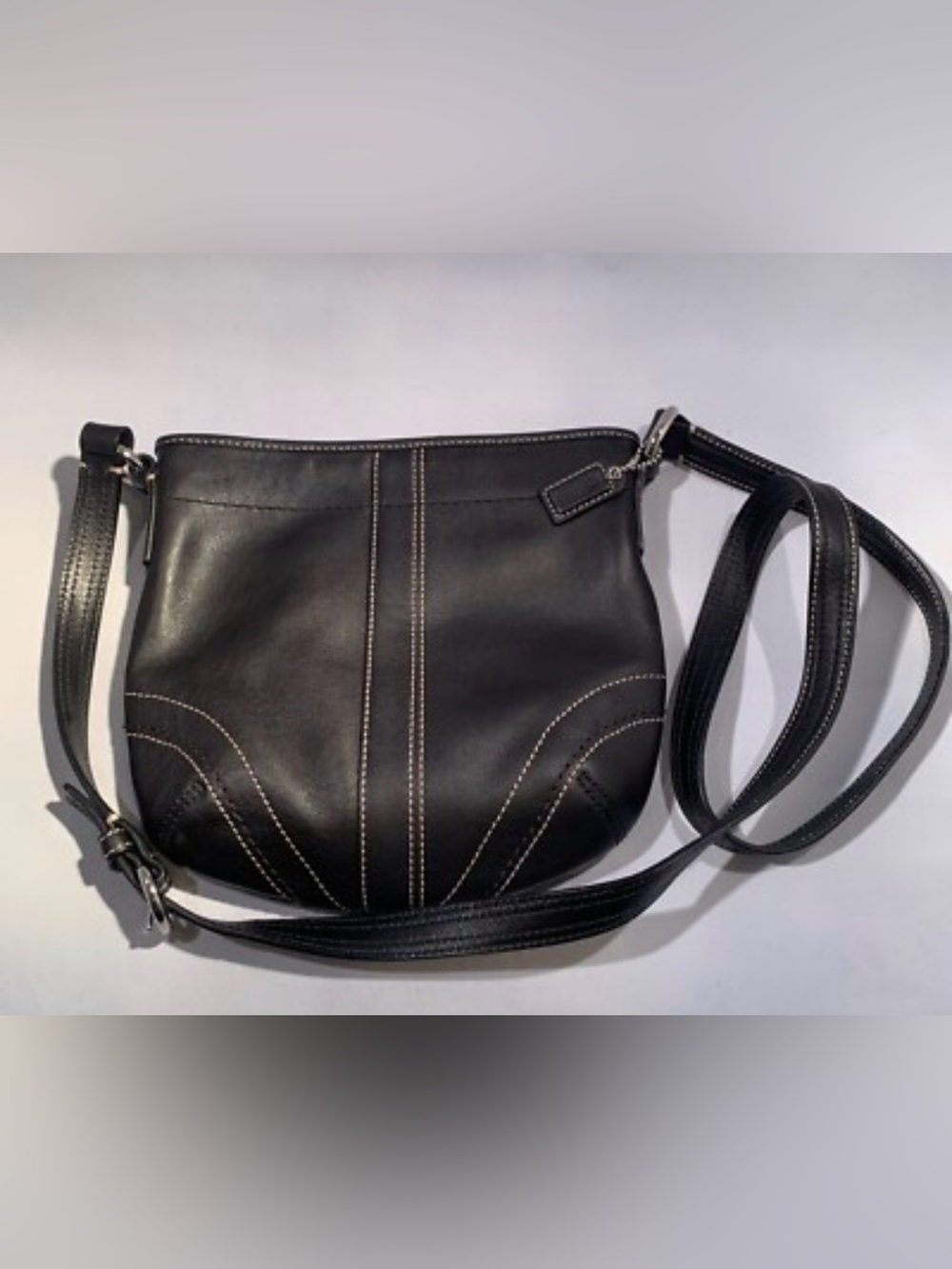 Coach Black Leather SoHo Hobo Shoulder Bag Purse Crossbody Handbag EUC Y2K